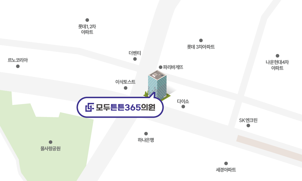모두튼튼365의원 군산점 오시는길 지도
